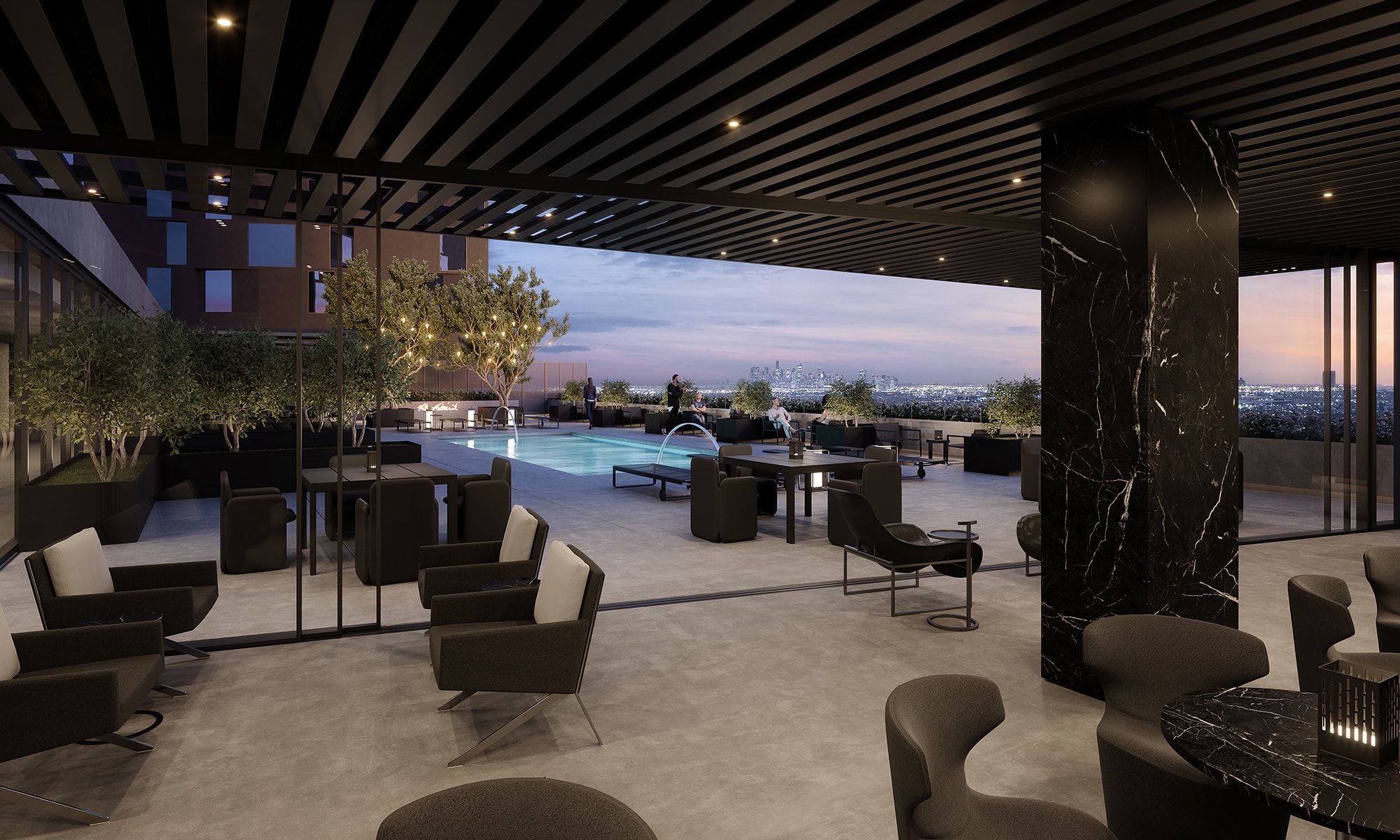 Rooftop Lounge with Outdoor Pool