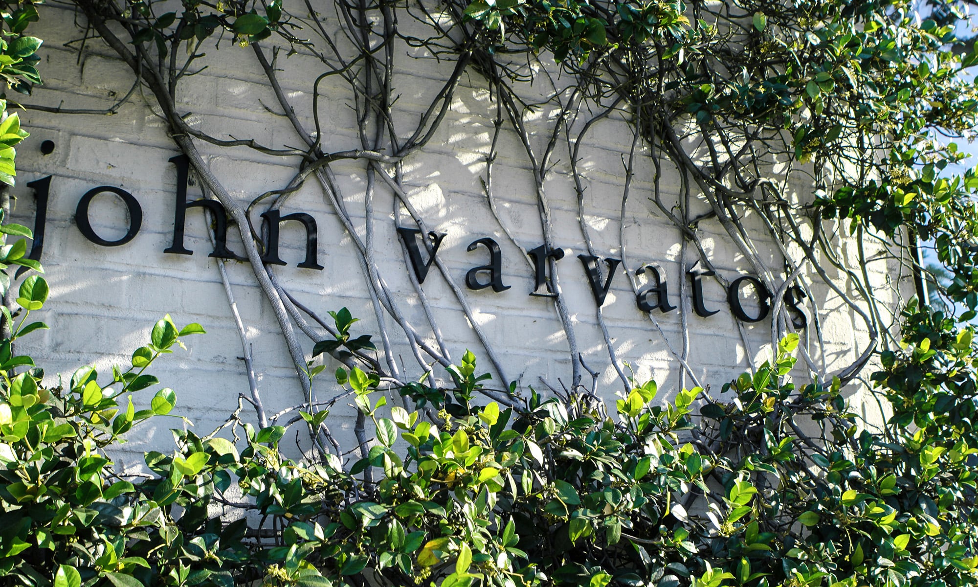 Front of John Varvatos Signage