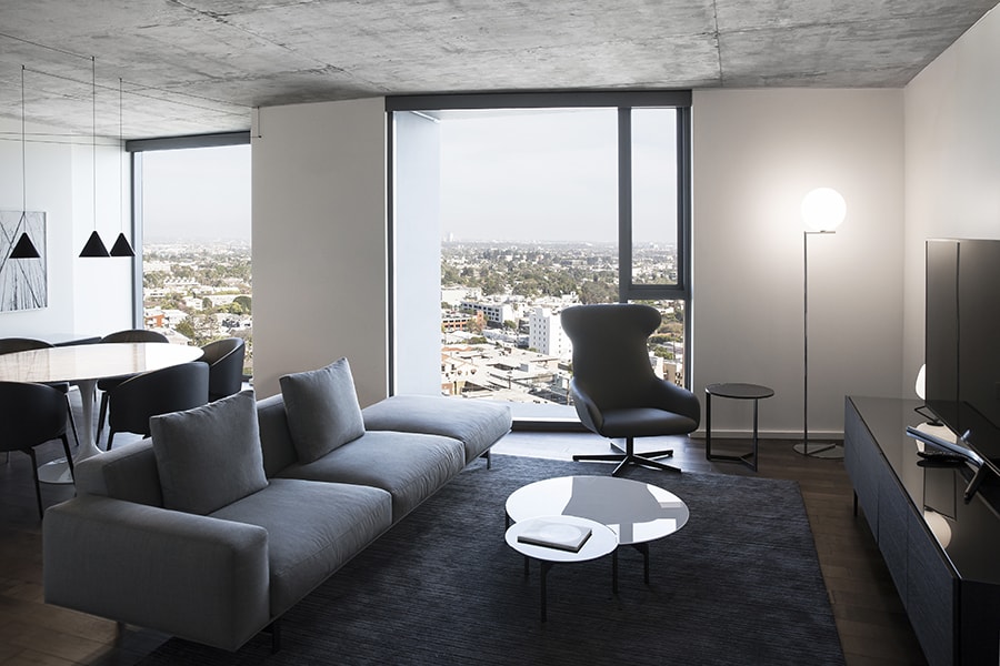 West Hollywood Living Room and Dining Room